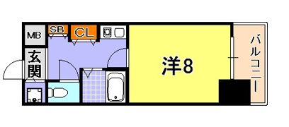 リーガル神戸元町の間取り画像