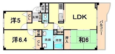 KDXレジデンス夙川ヒルズ 5番館の間取り画像