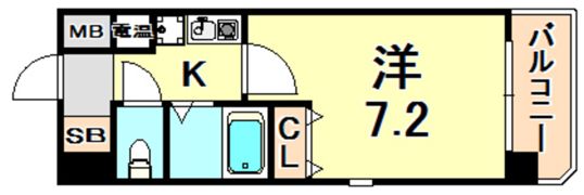 エスリード三宮の間取り画像