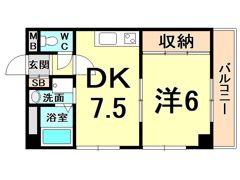 上嶋マンションの間取り画像
