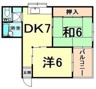 ユーコート甲東園の間取り画像