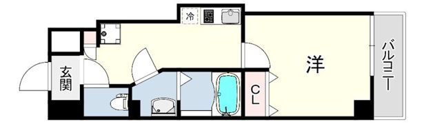 ERCITY’S立花駅前の間取り画像