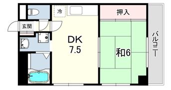 上嶋マンションの間取り画像