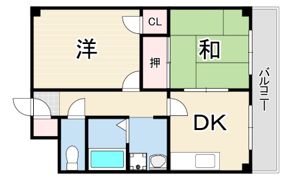 きゃぴたる北浜の間取り画像