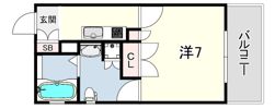 REGULUS KONAN YAMATE(レグルス甲南山手)の間取り画像