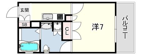 REGULUS KONAN YAMATE（レグルス甲南山手）の間取り画像