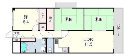 JP伊丹レジデンスの間取り画像