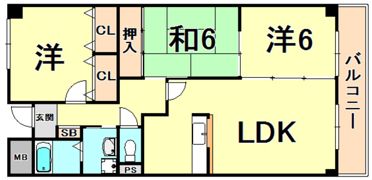 ビューメゾン津髙の間取り画像