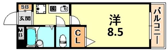 メゾンフレールの間取り画像