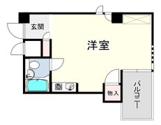 キューブ甲子園口の間取り画像