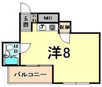 キューブ甲子園口の間取り画像