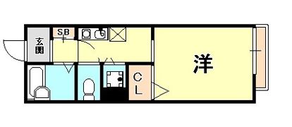 サムハイツ六甲の間取り画像