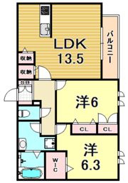 LIZE西宮仁川の間取り画像