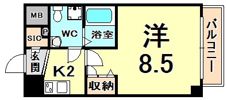 セレニテ甲子園IIの間取り画像