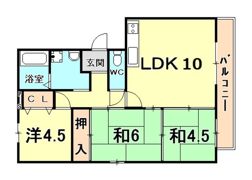 グリーンビュー1号館の間取り画像