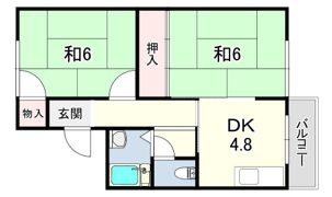 池永ハイツの間取り画像
