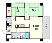 ユーロハイツ住吉の間取り画像