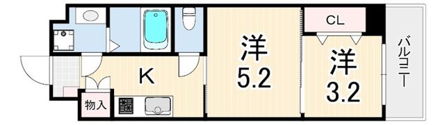 NU武庫川駅前の間取り画像
