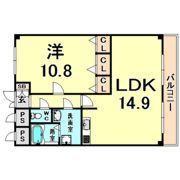 夙川ニューコーポの間取り画像