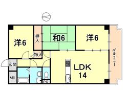 ロイヤルシャトー門戸の間取り画像