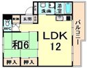 第一ハイツ宮本の間取り画像