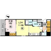 神戸HARBORSIDE 萬利RESIDENCEの間取り画像