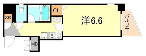 エステムコート神戸・県庁前の間取り画像