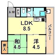 御影ハイムの間取り画像
