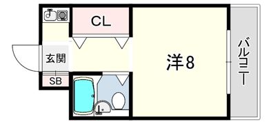 ルーブル西灘の間取り画像