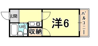 パレス甲子園の間取り画像