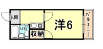 パレス甲子園の間取り画像