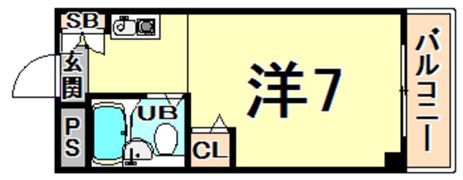 フラット鳴尾の間取り画像