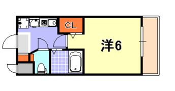 エステムコート神戸・三宮山手センティールの間取り画像