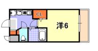 エステムコート神戸・三宮山手センティールの間取り画像