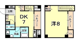 FLAT34西宮の間取り画像