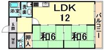 サンライズ南武庫之荘の間取り画像