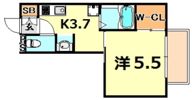 フラッツ六甲の間取り画像