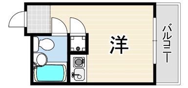 甲子園口ハイムの間取り画像