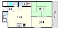 サンハイツ楠の間取り画像