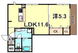グランクレール兵庫町の間取り画像