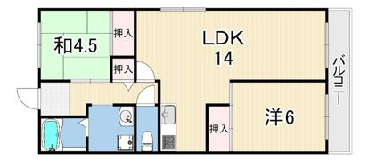 サンヒルズ芦屋2号棟の間取り画像