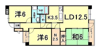ドルチェ甲子園の間取り画像