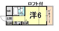 ハイツシャロームの間取り画像