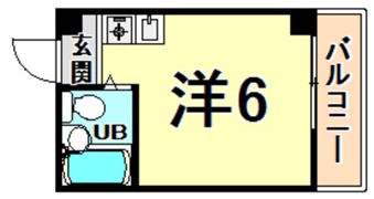 フラット武庫川の間取り画像