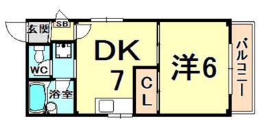 ひびき甲子園口の間取り画像