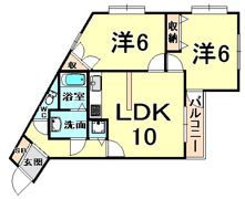 ベルトピア武庫之荘Iの間取り画像
