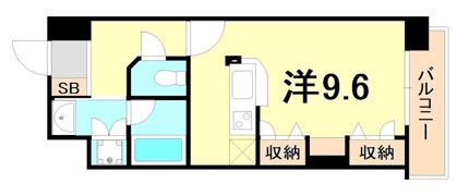 KAISEI 新神戸 第2 WESTの間取り画像