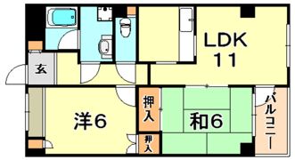 リバーコート湊川Part2の間取り画像