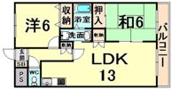 ラディエ南武庫之荘IIの間取り画像