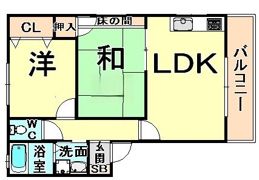 カーサ水堂の間取り画像
